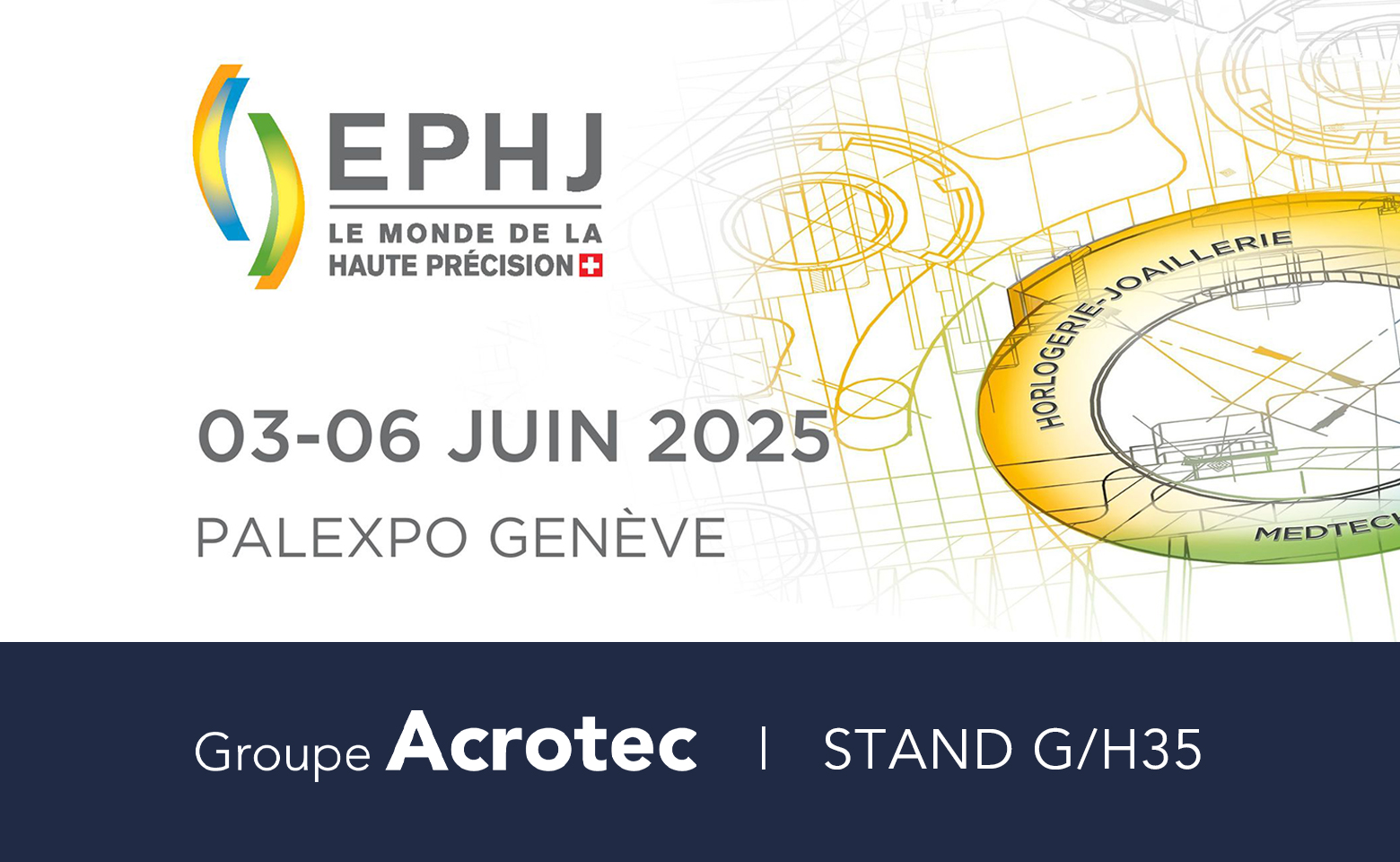 Le Groupe Acrotec au salon EPHJ 2025 : une présence forte et collective